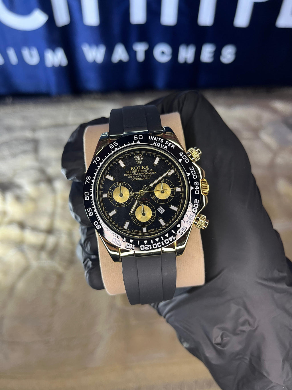 Rolex Daytona Black Strap