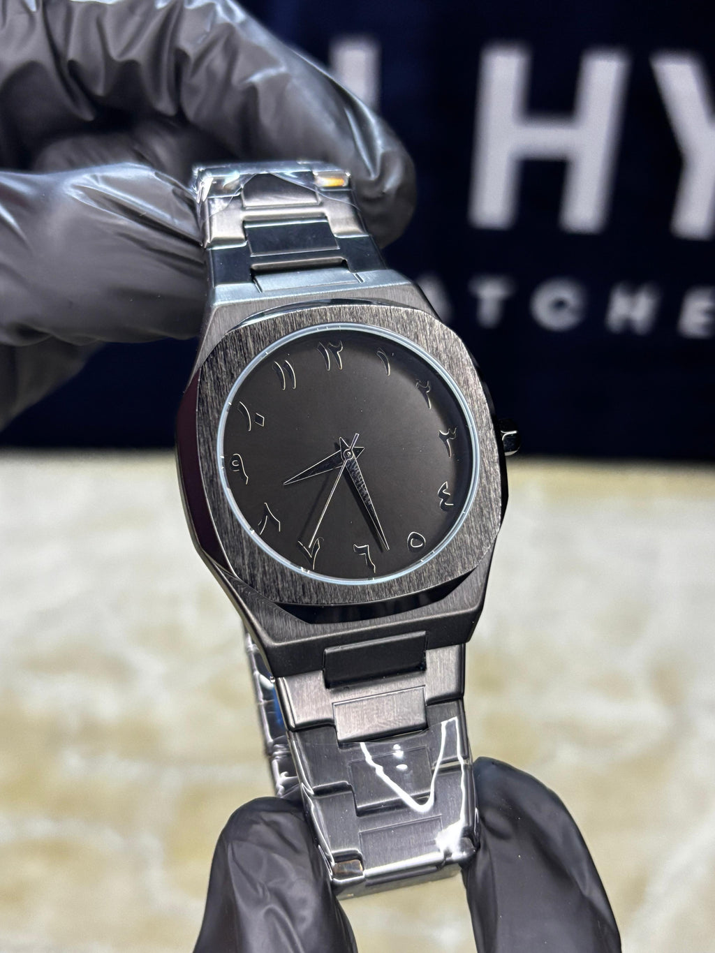 Black Arabic Watch