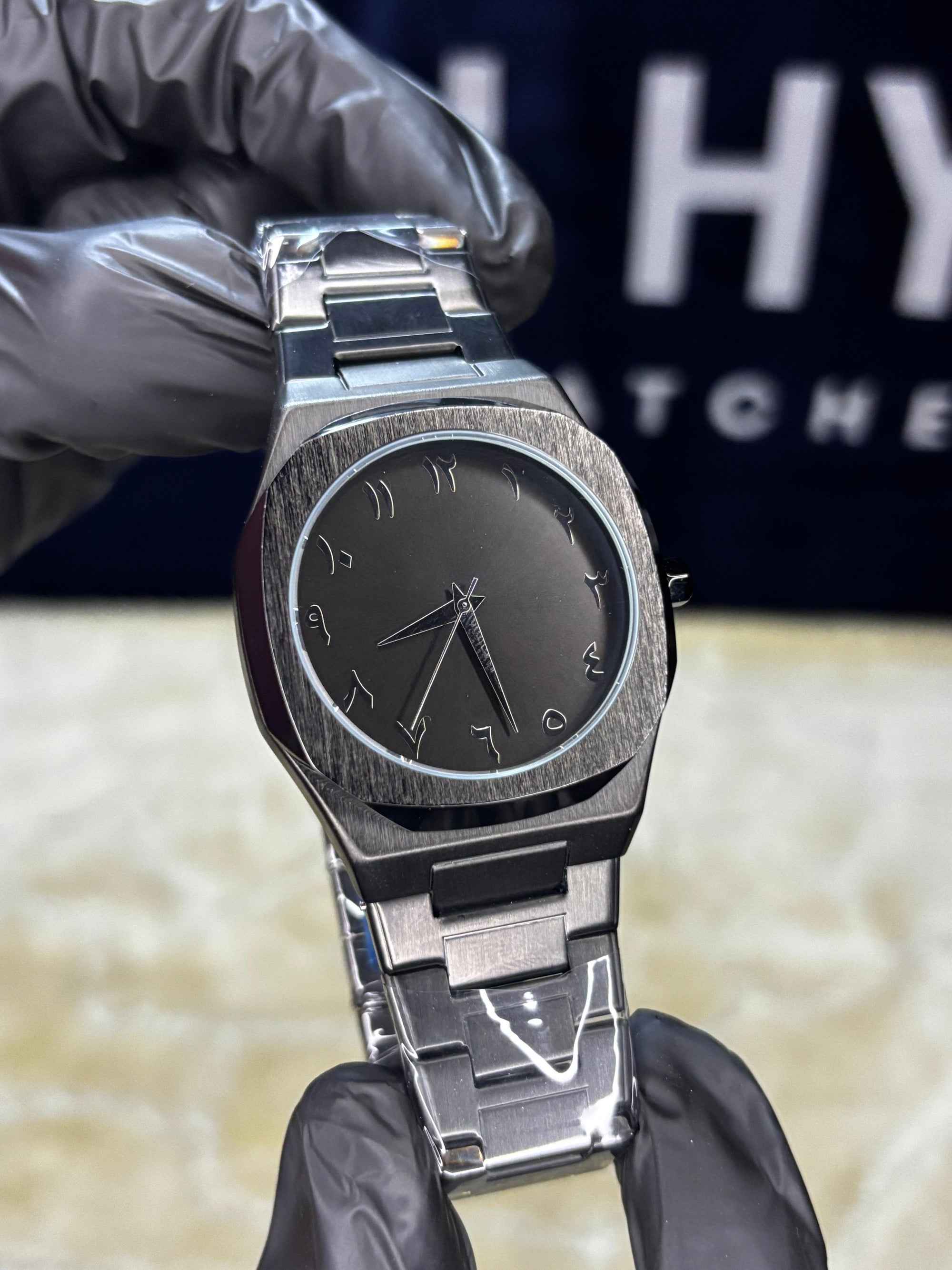 Black Arabic Watch