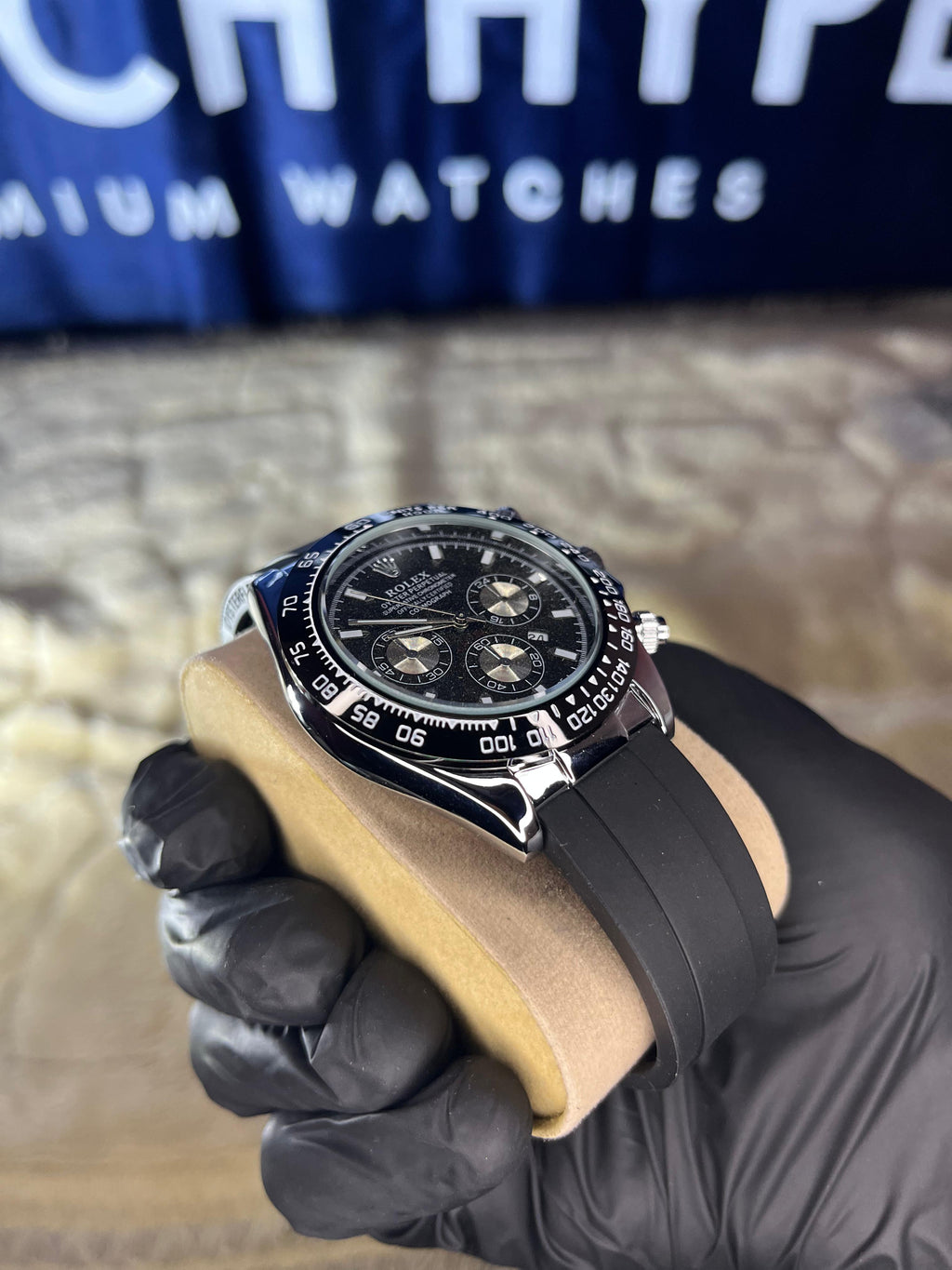 Rolex Daytona Black Strap