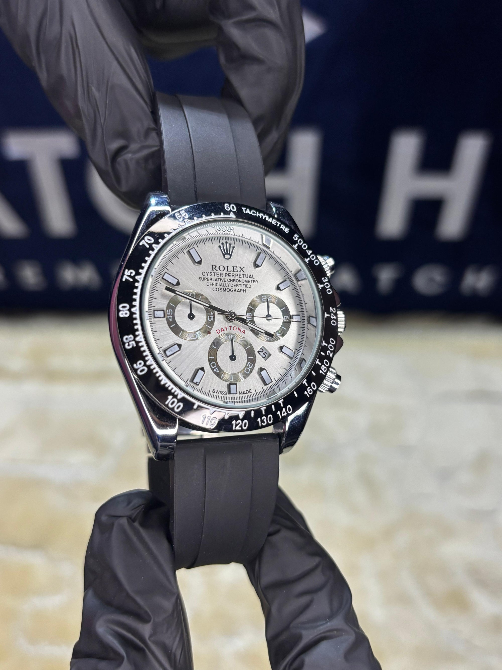Rolex Daytona Black Straps